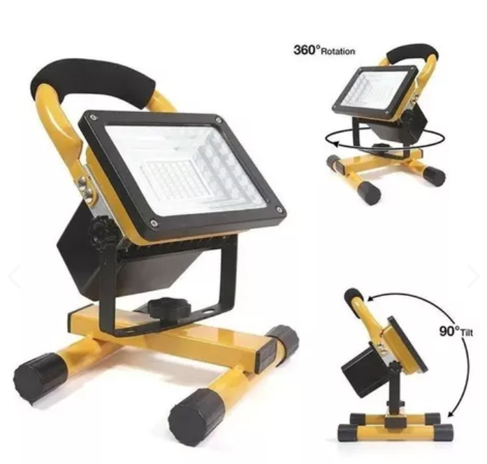 Foco Reflector Portatil Con Baliza 100w
