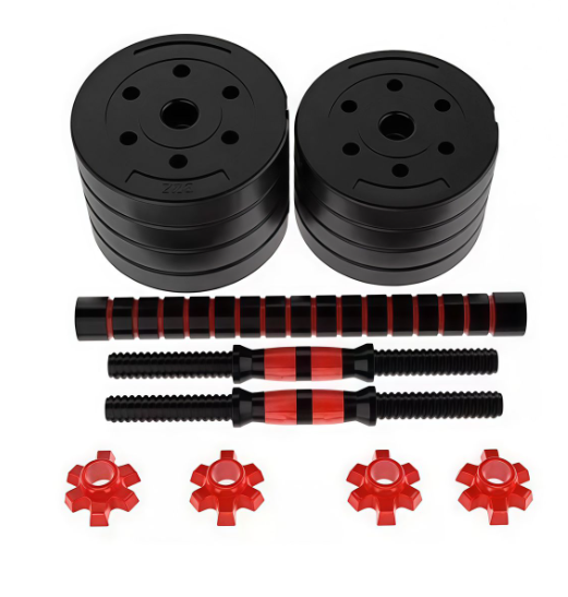 Set Mancuernas Y Barra Armable 20kg Pesa