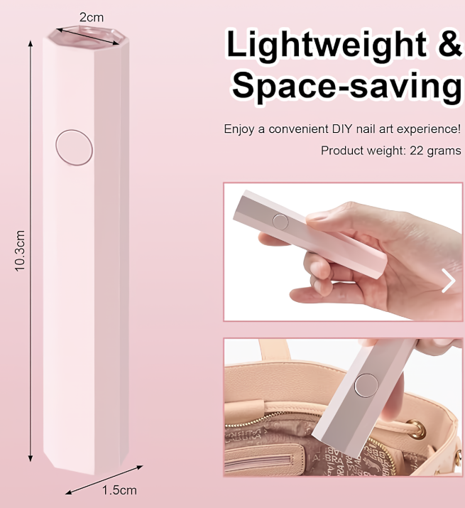 Mini Lámpara De Uñas Portátil Recargable